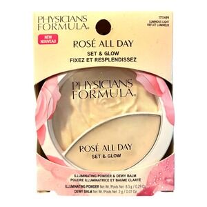 Physicians Formula Rosé All Day Set & Glow Luminous Light 1711499 New In Box